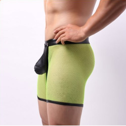 Generique Bottomless Long OPEN IT Jaune Neon